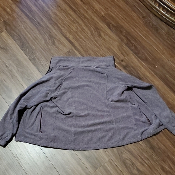 Columbia Heathered Purple Fleece Jacket - Picture 5 of 7